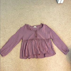 long sleeved blouse